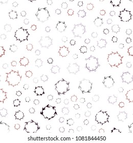 Dark Red vector seamless  backdrop with dots. Abstract illustration with colored bubbles in nature style. Pattern can be used as texture of wallpapers.