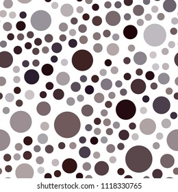 Dark Red vector seamless backdrop with dots. Blurred decorative design in abstract style with bubbles. Pattern can be used for beautiful websites.