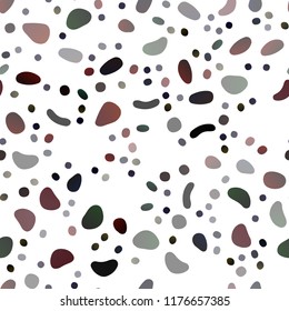 Dark Red vector seamless backdrop with dots, spots. Modern abstract illustration with colorful water drops. Pattern for design of window blinds, curtains.