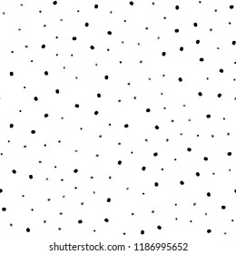 Dark Red vector seamless backdrop with dots. Glitter abstract illustration with blurred drops of rain. Pattern for design of window blinds, curtains.