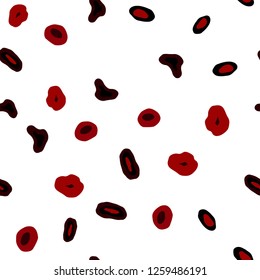 Dark Red vector seamless backdrop with dots. Glitter abstract illustration with blurred drops of rain. Pattern for design of window blinds, curtains.