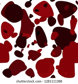 Dark Red vector seamless backdrop with dots. Beautiful colored illustration with blurred circles in nature style. Texture for window blinds, curtains.