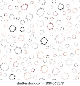 Dark Red vector seamless  background with bubbles. Abstract illustration with colored bubbles in nature style. Pattern can be used for ads, leaflets.