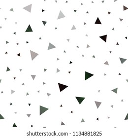 Dark Red vector seamless background with triangles. Glitter abstract illustration with triangular shapes. Best design for your ad, poster, banner.