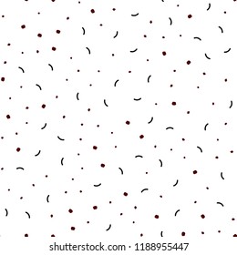 Dark Red vector seamless background with bubbles, lines. Abstract illustration with colorful discs and triangles. Trendy design for wallpaper, fabric makers.