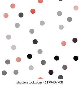 Dark Red vector seamless background with dots. Modern abstract illustration with colorful water drops. Beautiful design for your business natural advert.