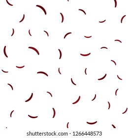 Dark Red vector seamless background with curved lines. A sample with colorful lines, shapes. Elegant pattern for a brand book.