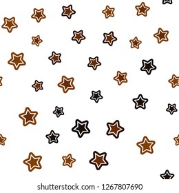 Dark Red vector seamless background with colored stars. Shining colored illustration with stars. Template for business cards, websites.