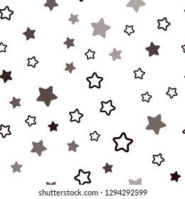 Dark Red vector seamless background with colored stars. Shining colored illustration with stars. Design for textile, fabric, wallpapers.
