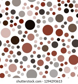 Dark Red vector seamless background with bubbles. Glitter abstract illustration with blurred drops of rain. New design for ad, poster, banner of your website.