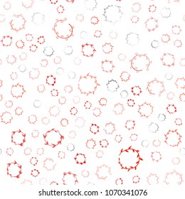 Dark Red vector seamless  cover with spots. Illustration with set of shining colorful abstract circles. New design for ad, poster, banner of your website.