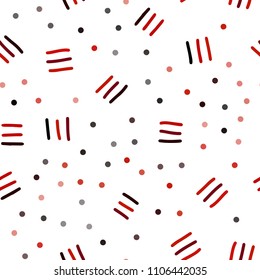 Dark Red vector seamless cover with abstract shapes. Seamless Illustration with set of abstact gradient lines. Template for business cards, websites.