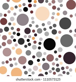 Dark Red vector seamless cover with spots. Beautiful colored illustration with blurred circles in nature style. Pattern can be used as texture of wallpapers.