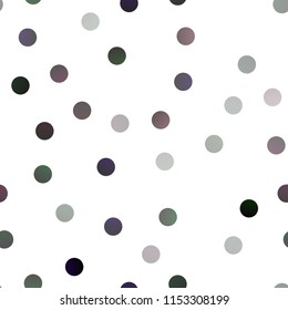 Dark Red vector seamless cover with spots. Illustration with set of shining colorful abstract circles. Completely new template for your brand book.