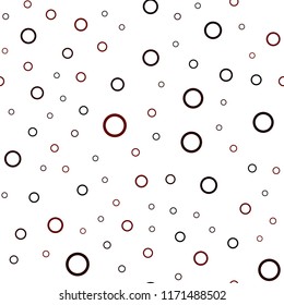 Dark Red vector seamless cover with spots. Blurred decorative design in abstract style with bubbles. Completely new template for your brand book.