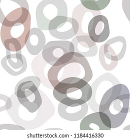 Dark Red vector seamless cover with circles. Blurred bubbles on abstract backdrop with colorful gradient. Pattern for trendy fabric, wallpapers.
