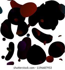 Dark Red vector seamless cover with circles. Glitter abstract illustration with blurred drops of rain. Trendy design for wallpaper, fabric makers.
