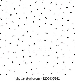 Dark Red vector seamless cover with spots, lines. Glitter abstract illustration with connection of triangle structure. Design for textile, fabric, wallpapers.