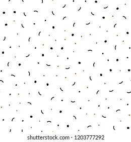 Dark Red vector seamless cover with spots, lines. Colorful illustration with circles and lines in futuristic style. Template for business cards, websites.
