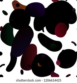 Dark Red vector seamless cover with circles. Modern abstract illustration with colorful water drops. Template for business cards, websites.