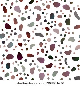 Dark Red vector seamless cover with circles. Modern abstract illustration with colorful water drops. Design for textile, fabric, wallpapers.