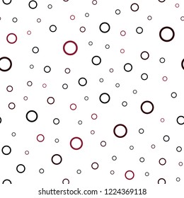 Dark Red vector seamless cover with spots. Glitter abstract illustration with blurred drops of rain. Pattern can be used as texture of wallpapers.