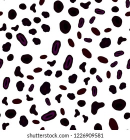 Dark Red vector seamless cover with spots. Abstract illustration with colored bubbles in nature style. Pattern for trendy fabric, wallpapers.