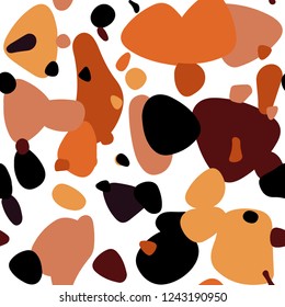 Dark Red vector seamless cover with spots. Glitter abstract illustration with blurred drops of rain. Pattern for trendy fabric, wallpapers.