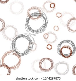 Dark Red vector seamless cover with spots. Illustration with set of shining colorful abstract circles. Texture for window blinds, curtains.