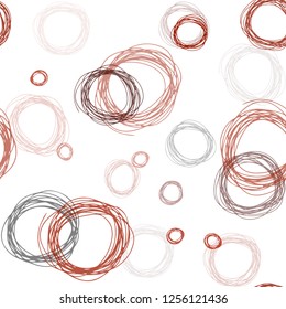 Dark Red vector seamless cover with spots. Blurred decorative design in abstract style with bubbles. Template for business cards, websites.