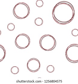 Dark Red vector seamless cover with spots. Blurred decorative design in abstract style with bubbles. Template for business cards, websites.