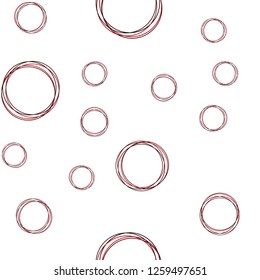 Dark Red vector seamless cover with spots. Glitter abstract illustration with blurred drops of rain. Design for textile, fabric, wallpapers.