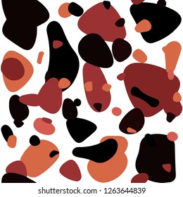 Dark Red vector seamless cover with spots. Beautiful colored illustration with blurred circles in nature style. Pattern for trendy fabric, wallpapers.