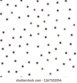 Dark Red vector seamless cover with beautiful snowflakes. Shining colorful illustration with snow in christmas style. Texture for window blinds, curtains.