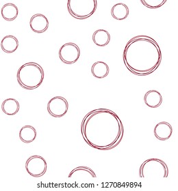 Dark Red vector seamless cover with spots. Modern abstract illustration with colorful water drops. Design for wallpaper, fabric makers.