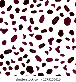 Dark Red vector seamless cover with spots. Blurred bubbles on abstract background with colorful gradient. Template for business cards, websites.