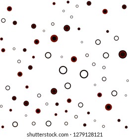 Dark Red vector seamless cover with spots. Blurred bubbles on abstract background with colorful gradient. Pattern for design of fabric, wallpapers.
