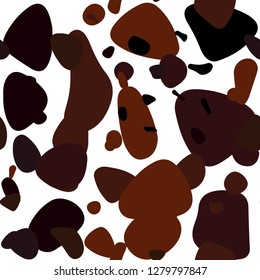 Dark Red vector seamless cover with spots. Abstract illustration with colored bubbles in nature style. Template for business cards, websites.