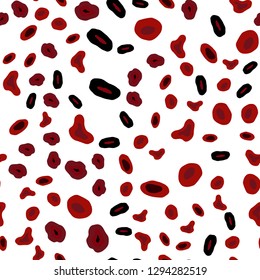 Dark Red vector seamless cover with spots. Beautiful colored illustration with blurred circles in nature style. Pattern for trendy fabric, wallpapers.