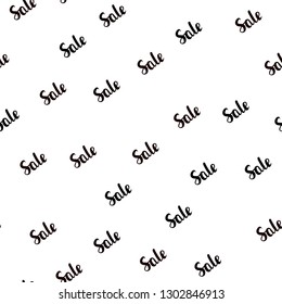 Dark Red vector seamless cover with symbols of sales. Abstract illustration with colorful gradient symbols of sales. Backdrop for ads, leaflets of Black Friday.