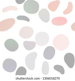 Dark Red vector seamless cover with circles. Blurred decorative design in abstract style with bubbles. Pattern for trendy fabric, wallpapers.
