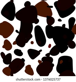 Dark Red vector seamless cover with spots. Modern abstract illustration with colorful water drops. Pattern for design of fabric, wallpapers.