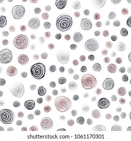 Dark Red vector seamless doodle bright pattern. New colorful illustration in doodle style with flowers. Completely new design for your business.