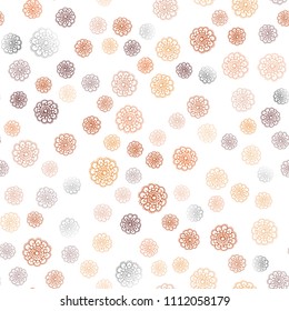 Dark Red vector seamless doodle blurred pattern. Brand-new colored illustration in blurry style with flowers. Completely new template for your business design.