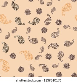 Dark Red vector seamless elegant pattern with leaves and flowers. Creative illustration in blurred style with leaves, flowers. Hand painted design for web, leaflet, textile.