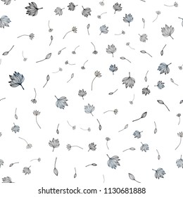 Dark Red vector seamless hand painted backdrop. An elegant bright illustration with leaves in Natural style. Doodle design for your web site.