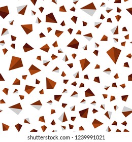Dark Red vector seamless, isometric texture with triangular style. Modern abstract illustration with colorful triangles. Pattern for trendy fabric, wallpapers.