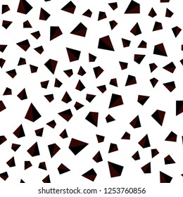 Dark Red vector seamless, isometric texture with triangular style. Glitter abstract illustration with triangular shapes. Pattern for trendy fabric, wallpapers.