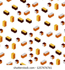 Dark Red vector seamless, isometric backdrop with rhombus. Modern abstract illustration with colorful rectangles. Template for business cards, websites.
