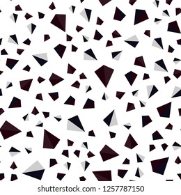 Dark Red vector seamless, isometric layout with lines, triangles. Glitter abstract illustration with triangular shapes. Design for wallpaper, fabric makers.